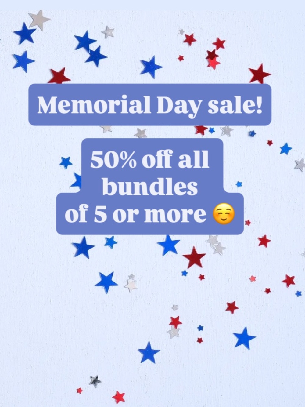 50% off bundles!